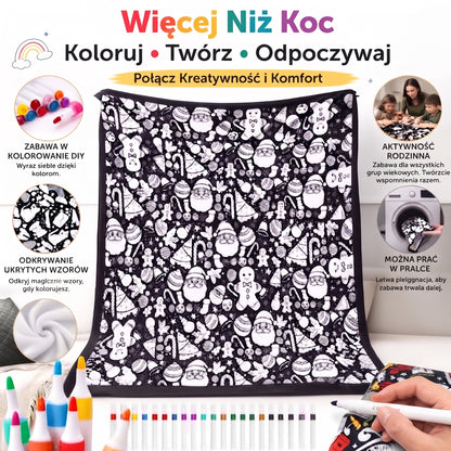 KocoMazak Lite -Lekki Koc, Który Kolorujesz Sam!