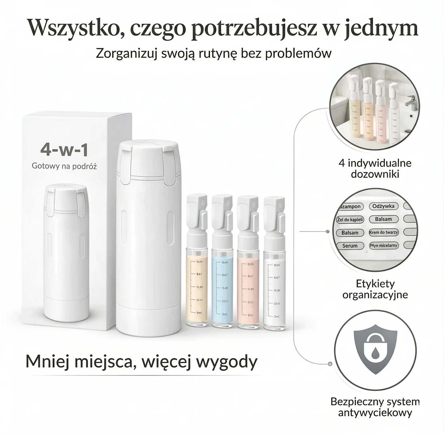 ViaKit™ Organizer Higieniczny 4 w 1 Przyciagajki
