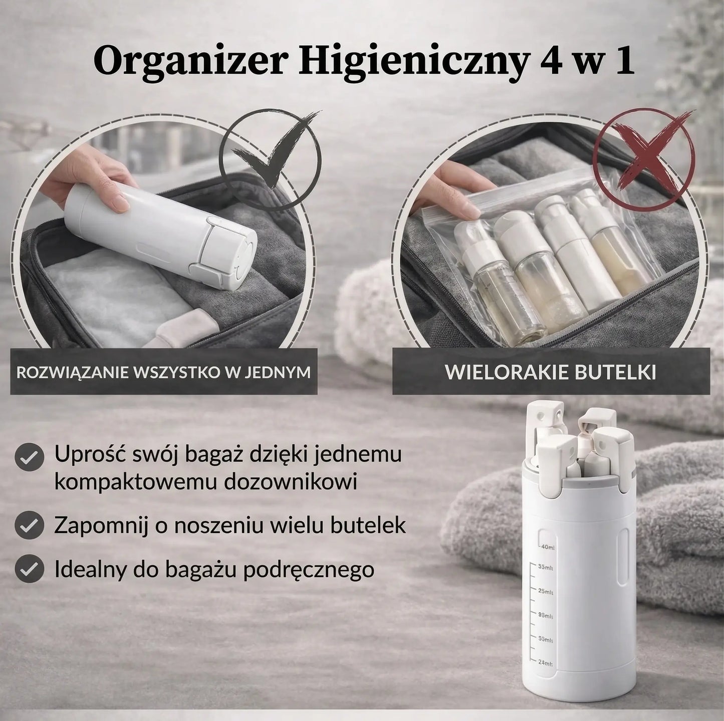 ViaKit™ Organizer Higieniczny 4 w 1 Przyciagajki